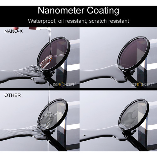K&F Concept 49mm VND ND2-ND32 (1-5 Stop) Variable ND Filter NO X Spot Nanotec Ultra-Slim Weather-Sealed KF01.1166V1 - 7